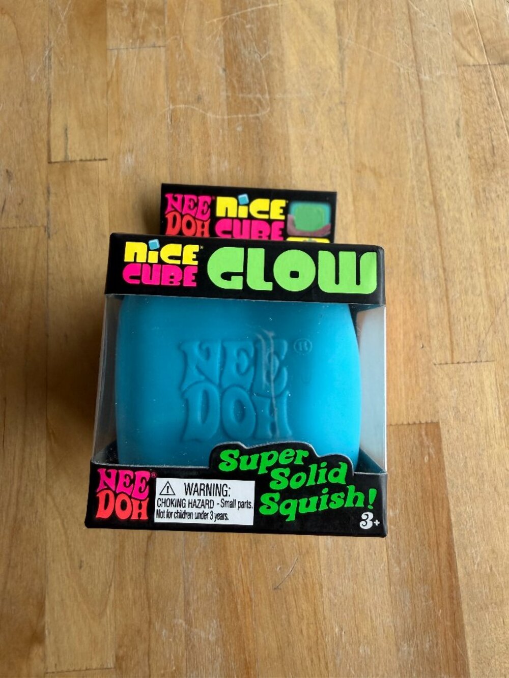 Needoh Nice Cube Glow In The Dark "Blue"